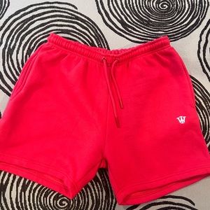 Red men brand new Wrldvsn shorts